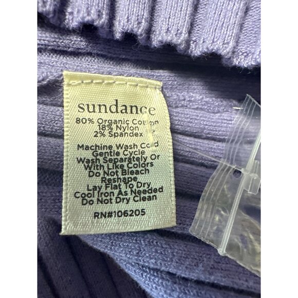 Sundance Ribbed Purple Turtleneck Sweater With Button Detail Womens Size XXL - Picture 7 of 9